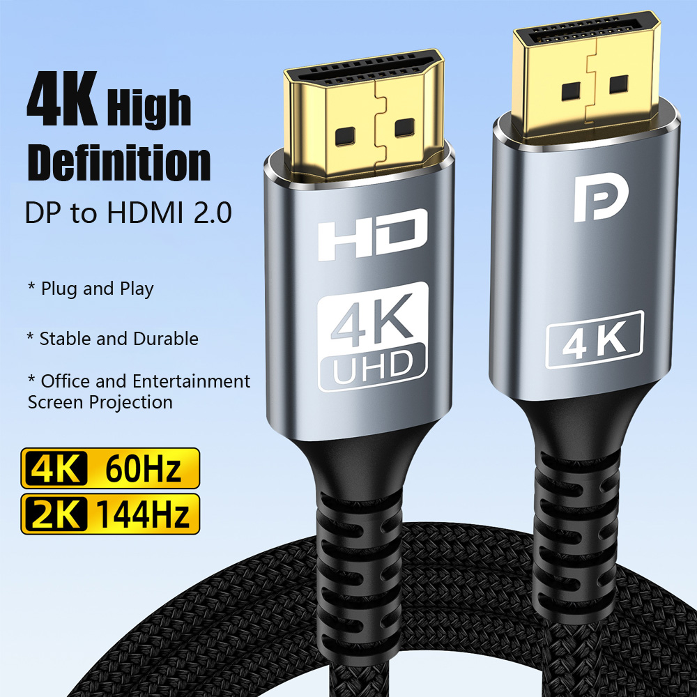 Hdmi Adapter Tablet - 4K@60Hz DP-HDMI 2.0 호환 케이블 디스플레이포트-HD