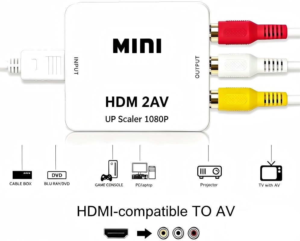 Hdmi Adapter Tablet - 1080P HDMI 호환 AV RCA 변환기