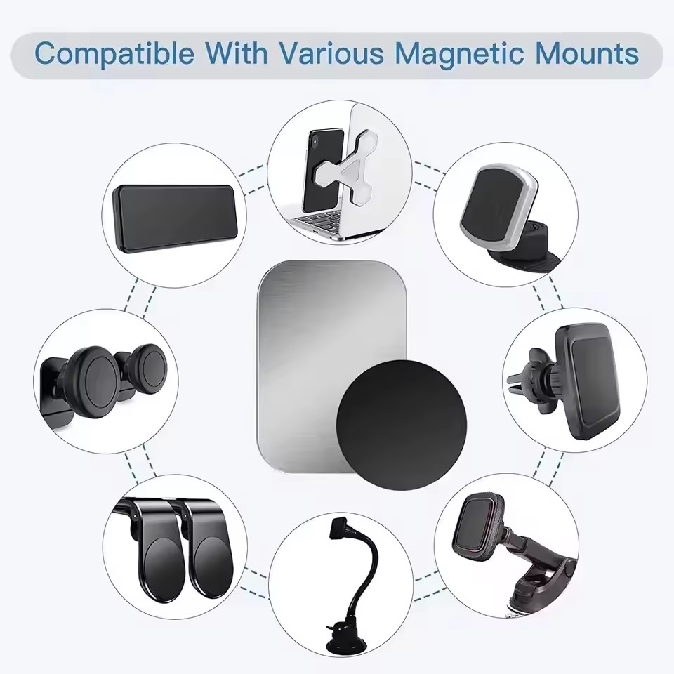 5/10pcs 자기 금속 플레이트 디스크 자동차 전화  - Car Accessories Tablet Holder 리뷰 및 가격