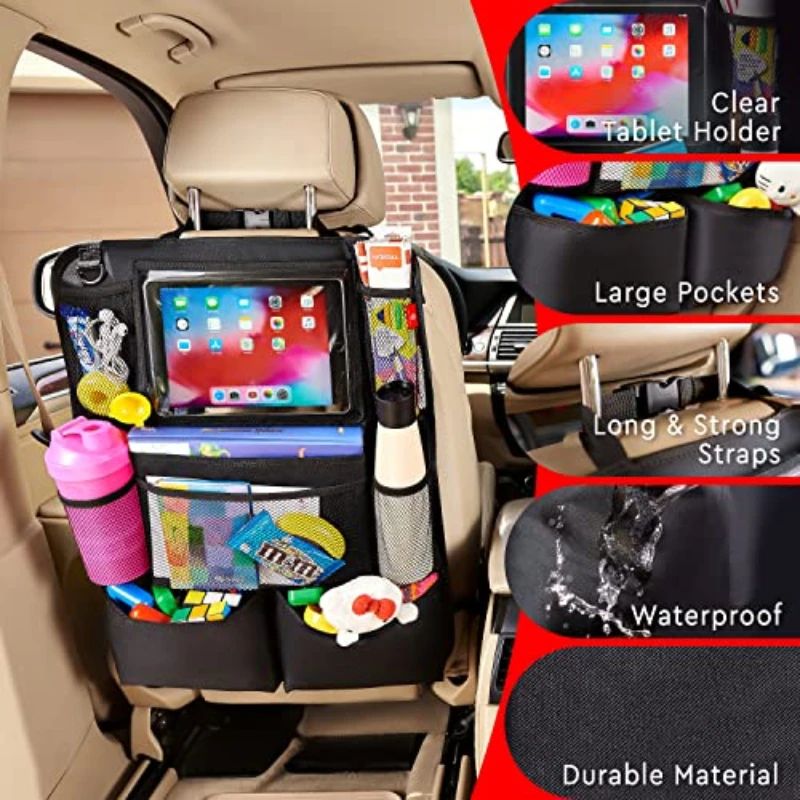 다용도 옥스포드 원단 차량용 시트백 정리함, 태블릿 홀 - Car Accessories Tablet Holder 리뷰 및 가격