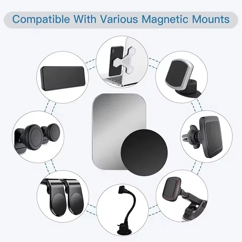 5/10pcs 자기 금속 플레이트 디스크 자동차 전화  - Car Accessories Tablet Holder 리뷰 및 가격