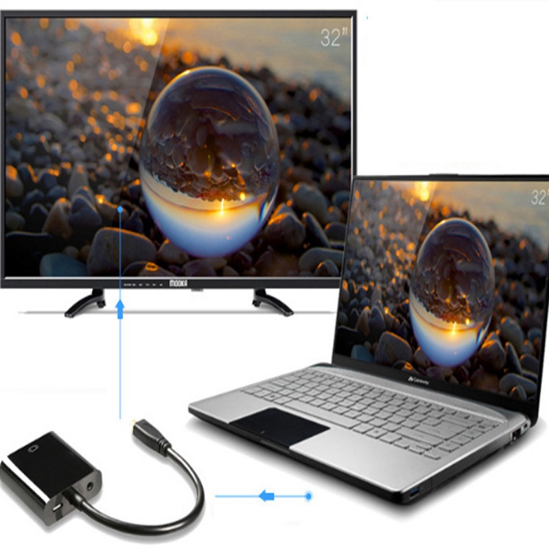 마이크로 HDMI-VGA 커넥터 마이크로 HDMI-VG - Hdmi Adapter Tablet 리뷰 및 가격