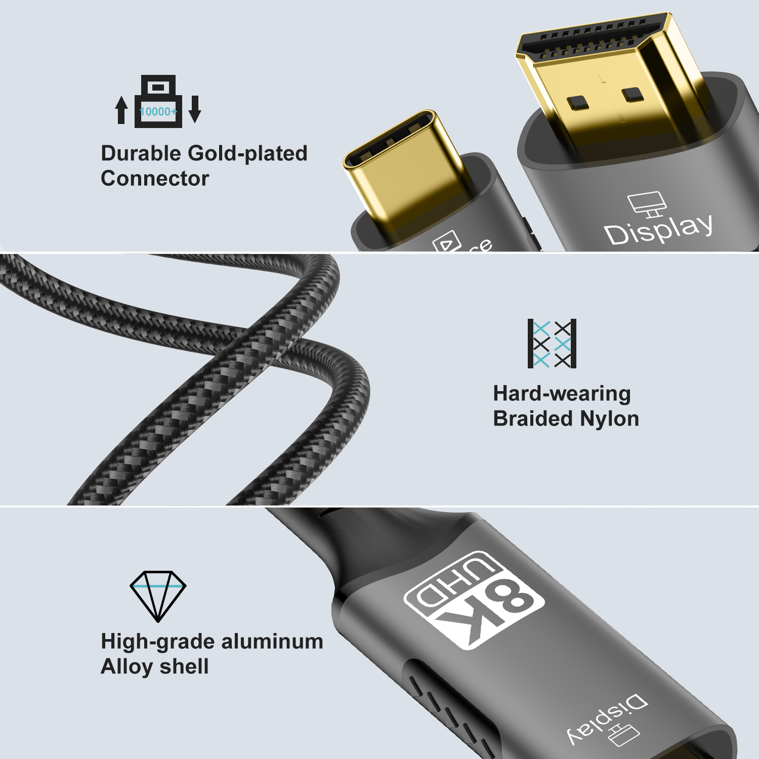 8K@60Hz USB C-HDMI 어댑터 타입 C-HD - Hdmi Adapter Tablet 리뷰 및 가격