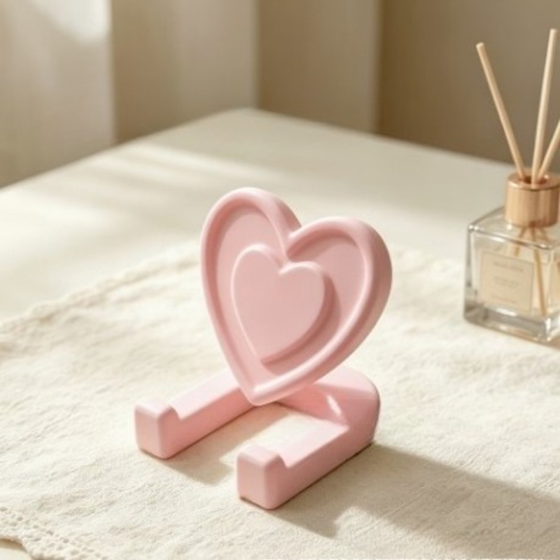3D 프린팅 발렌타인데이 로맨틱 하트 모양 휴대폰 거치 - Tablet Accessories 3D Print 리뷰 및 가격