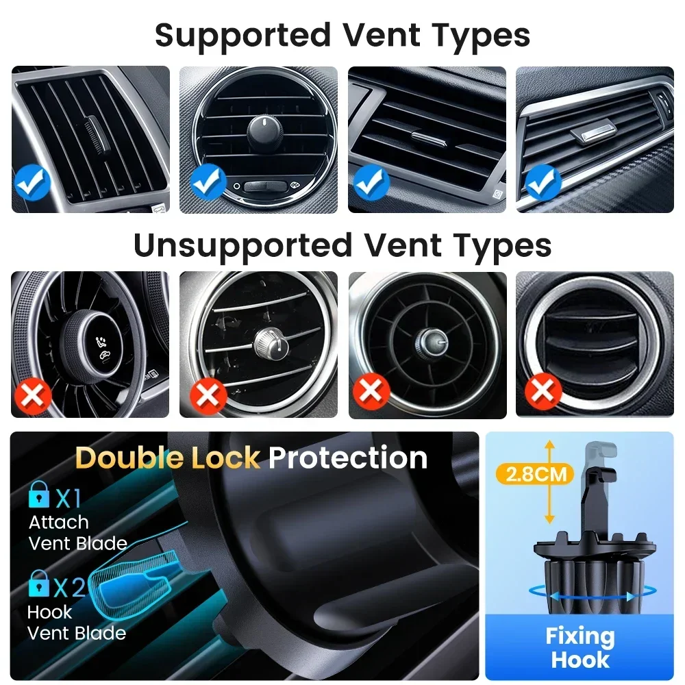 TOPK D36T 중력식 차량용 휴대폰 거치대 에어벤트 - Car Accessories Tablet Holder 리뷰 및 가격